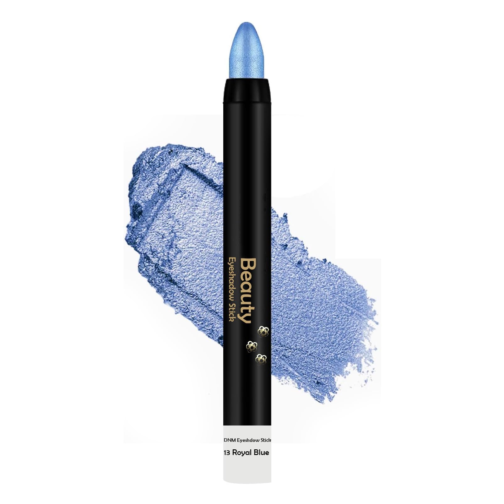 Eyeshadow Pen, Crayon Waterproof Eyeshadow Stick, Shimmer Cream Eye Shadow Pencil, Lasting Waterproof Dark Blue Eyeliner Pencil Create Glitter Eye Makeup (13#)