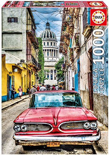 Educa Children's 1000 Vintage Car in Old Havana Puzzle (Piece)