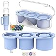 Silicone Ice Mold for Stanley Cup 30 40oz, Tumbler Ice Maker | Easy Fill and Release Without Touching Ice, Ice Cube Tray with
