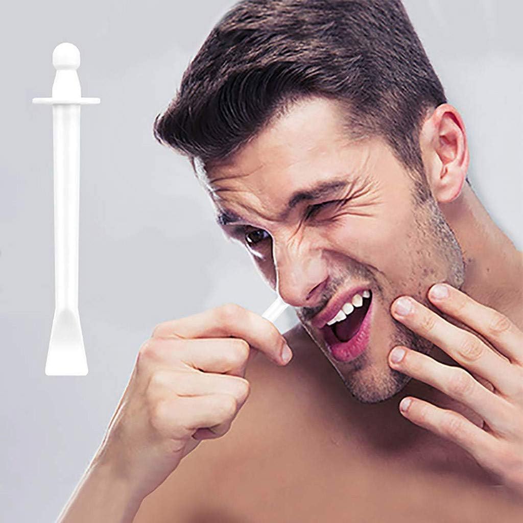 CUEYU Nose Wax Sticks Applicators Spatulas Plastic Nose Waxing Strips for Nostril Cleaning Eyebrow Nose Hair Removal for Men and Women (L)
