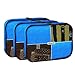 Packing Cubes - 4 pc Value Set Luggage Organizer - 3 Medium + Bonus Shoe Bag Included - By Bingonia Travel Accessories (Blue)