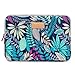 CoolBELL 13.3 Inch Laptop Sleeve Case with Colorful Leaves Pattern Ultrabook Sleeve Bag for Women Men Teens,Blue
