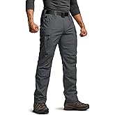 CQR Men's Flex Stretch Tactical Pants, Water Resistant Ripstop Cargo Pants, Lightweight EDC Outdoor Work Hiking Pants