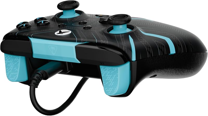 Rematch Advanced Titan Steel Manette de jeu filaire - Licence Xbox Series XS, Xbox One et PC avec Phosphorescent, Boutons Programmables, Gâchettes, commandes audio et câble de 2.5 m