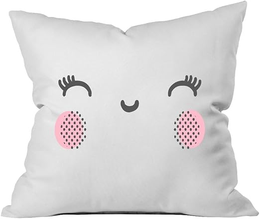 Amazon Com Oh Susannah Pink Cheeks 18x18 Inch Throw Pillow Cover