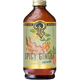 Portland Syrups Spicy Ginger Syrup for Drinks, 12 oz, 12 Servings | Extra‑spicy heat with fresh ginger flavor, premium beverage concentrate for cocktails, mocktails, tea and more