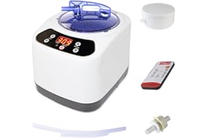 RTOVZON Portable Sauna Steamer Pot, 3L Lightweight Large Capacity Spa Machine, Mini Sauna Generator for Home with Remote Control, Timer&Heating Degrees Display for Spa Therapy