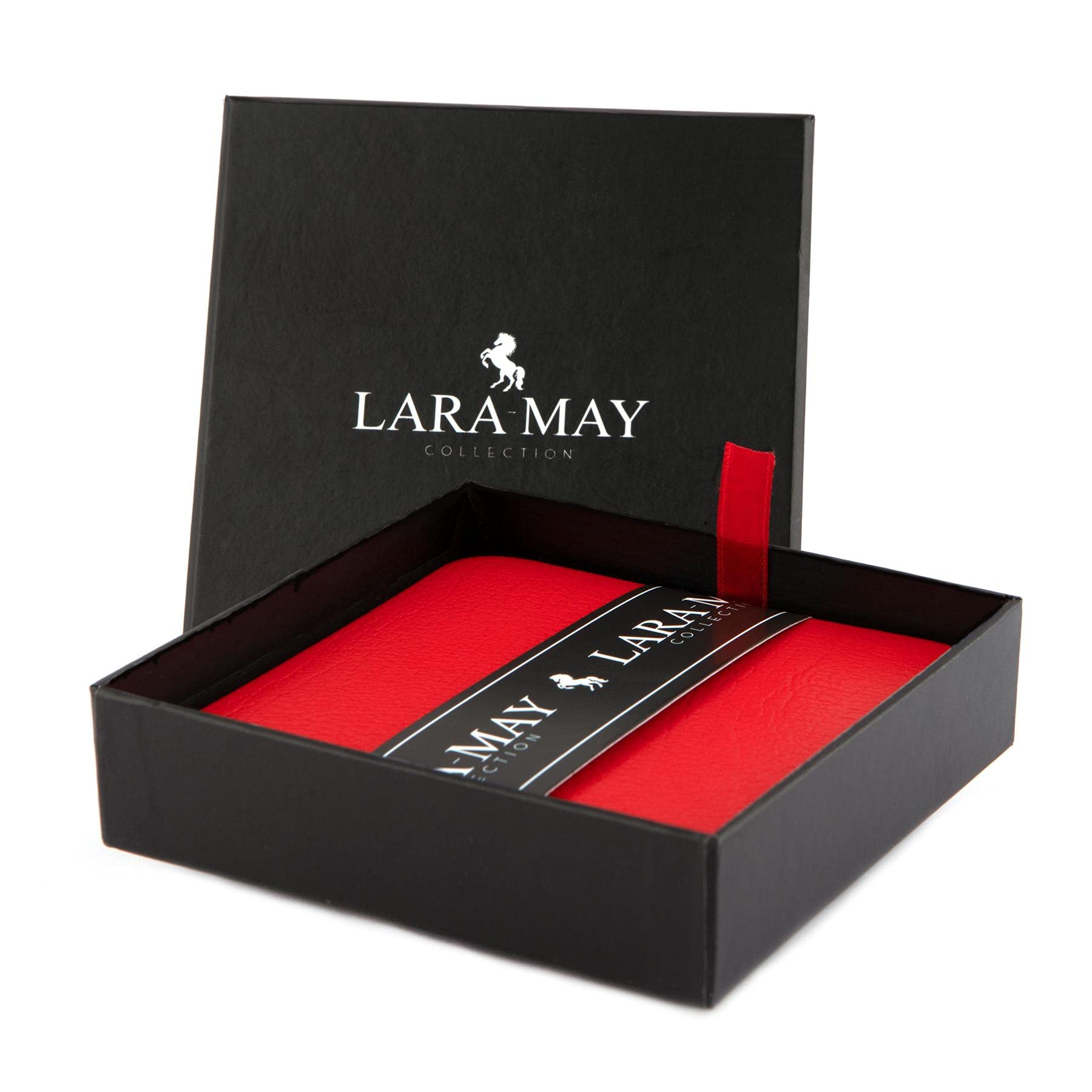 Coaster Set of 6 London Red Coasters (10cm x 10cm). Made in The UK from Recycled Leather by Lara-May.