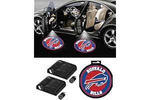 IITA 2PCS Buffalo Car Door Lights Logo Projector for Bills,Courtesy Ghost Shadow Welcome Door Lamp Fit All Cars
