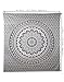RAJRANG Large Mandala Tapestry for Bedroom and Living Room Wall Hanging Cotton Tapestries (Grey and White, Ombre, 90x84 Inch, Queen Size)