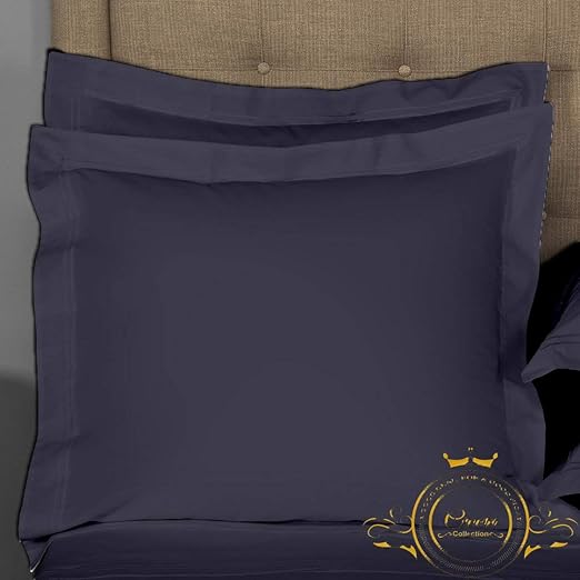 Amazon Com Crown Collection Navy Blue Solid Large Euro 31x31