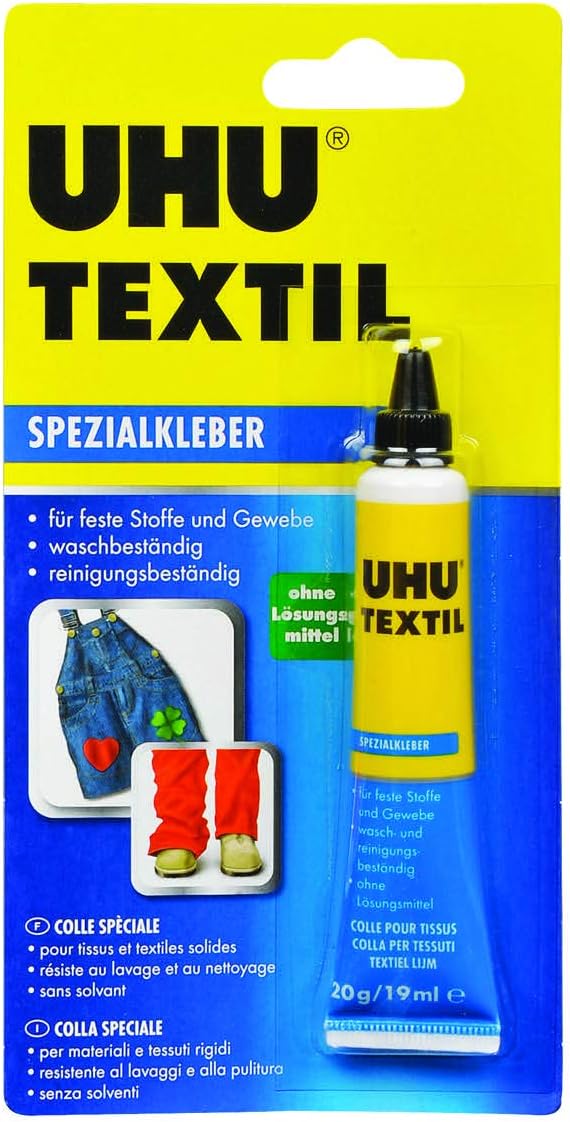 UHU 48665 Spezialkleber, Textilien, Tube mit 20 g