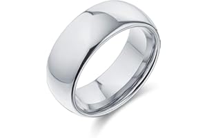 Basic Plain Simple Dome Couples Classic Black Rose Gold Plated Titanium 2-8MM Wedding Band Ring For Men Women Comfort Fit