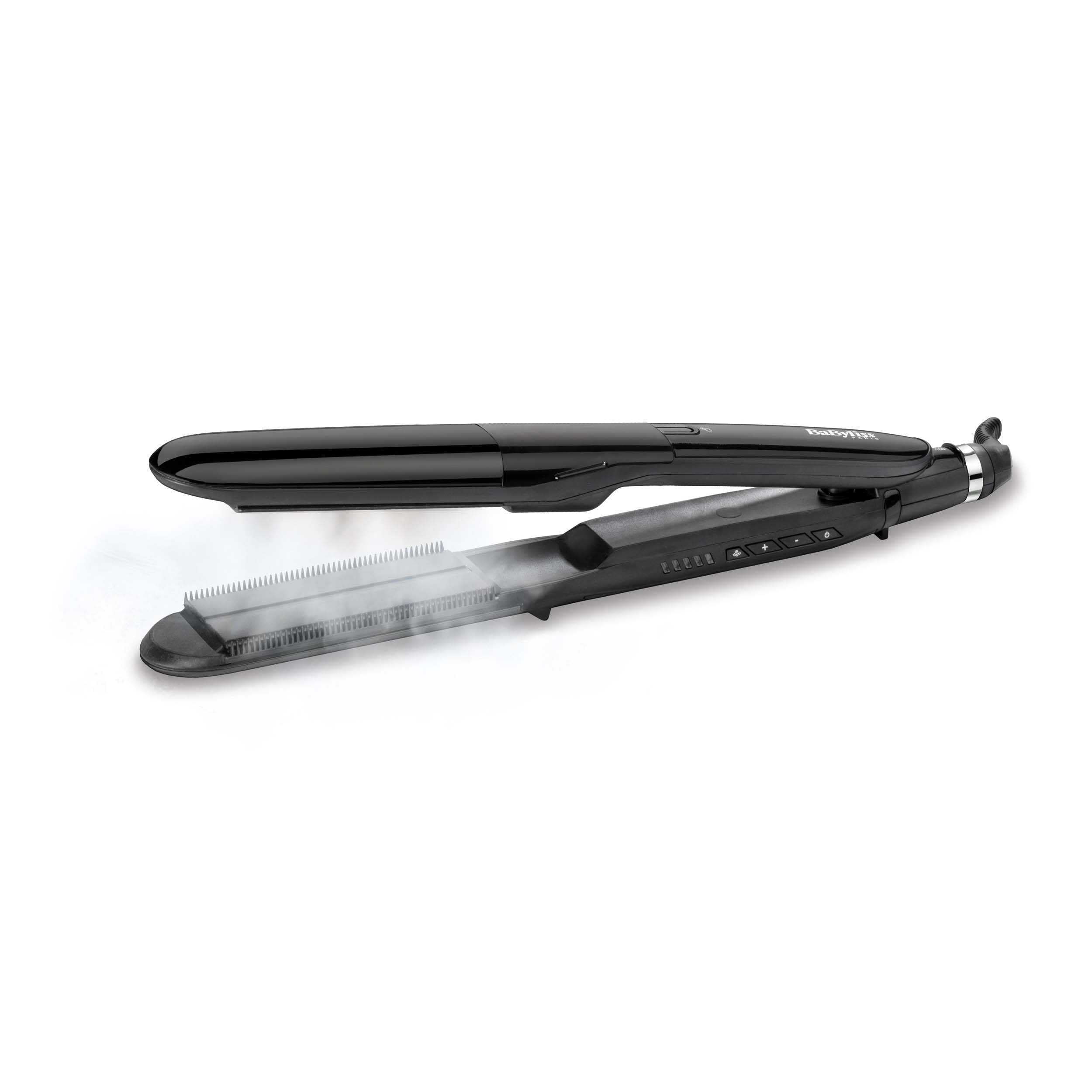 Babyliss - St492E - Lisseur Vapeur Steam Straight avec Plaques XL En Céramique pour Un Lissage Rapide Même Sur Cheveux Longs- Système Breveté Advanced Ceramics™pour Une Montée En Température En 30 Sec