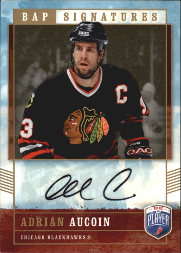 2006-07 Be A Player Signatures #AA Adrian Aucoin Autograph Card at