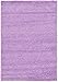 Unique Loom Solid Shag Collection Lilac 4 x 6 Area Rug (4' x 6')