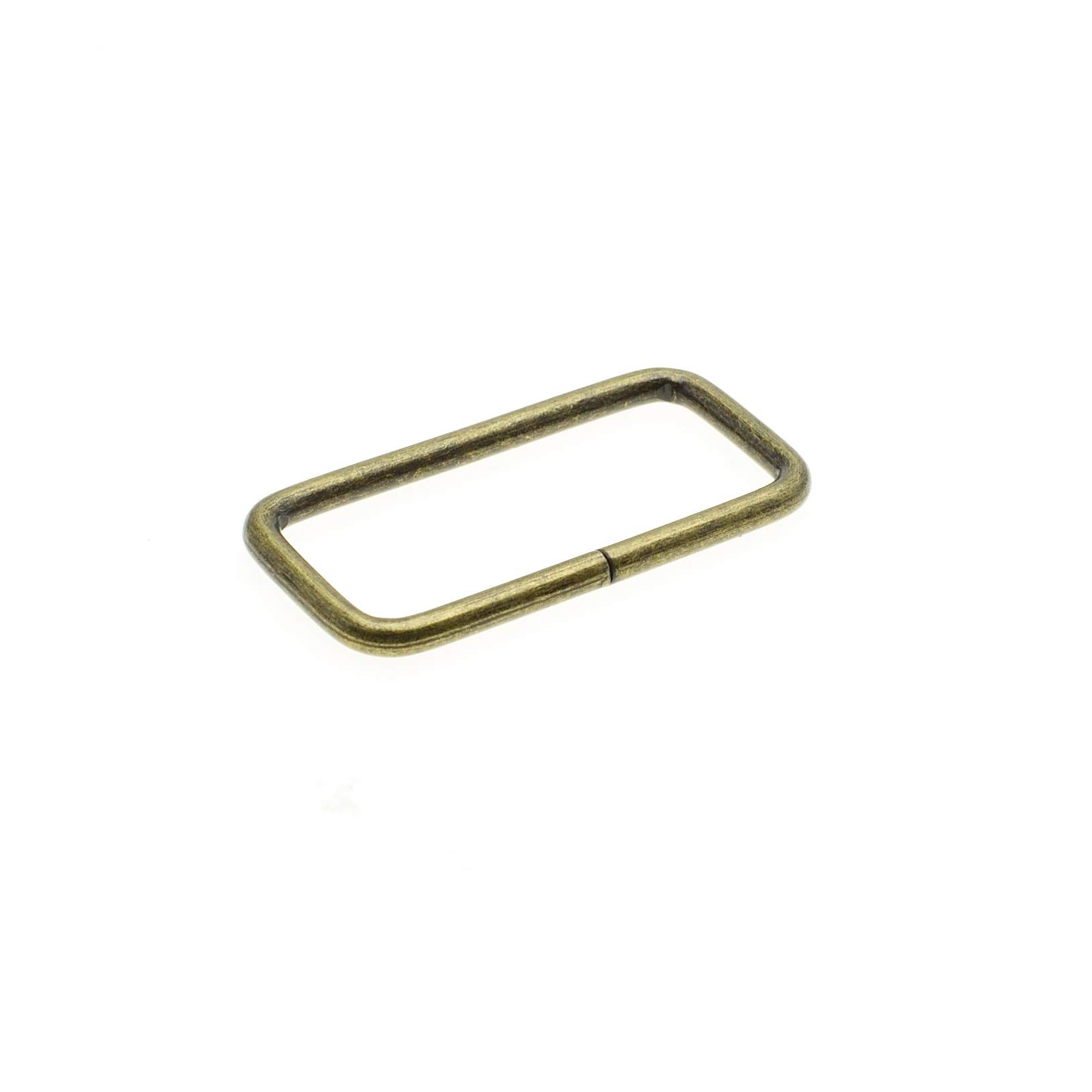 Photo 1 of 10pcs Metal Wire Formed Rectangle Ring Belt Loop Bra Buckle Package Accessories (Antique Brass, 1-1/2''(38mm))