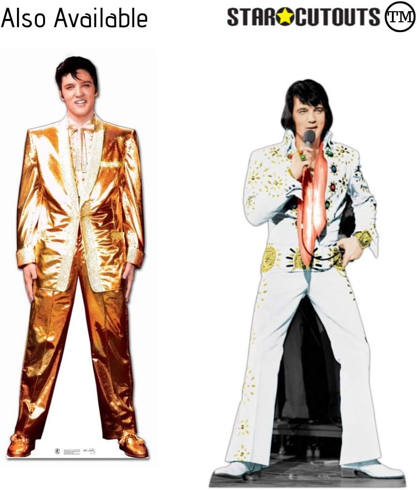 STAR CUTOUTS SMP19 Face Six Pack (SM2) Fun Elvis The King Presley Real Talking Point Masks, One Size, Transparent, Regular - Image 5