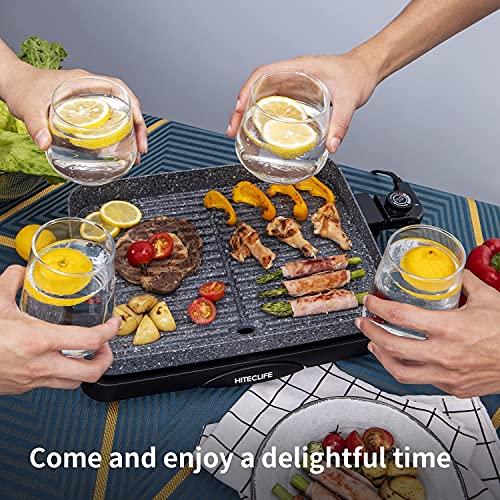 Electric Grill Indoor Korean BBQ Barbecue Flat Tabletop Granite Stone