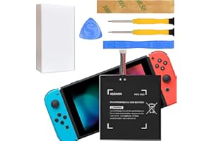 ASDAWN 4800mAh HAC-003 Battery Replacement for Nintendo Switch 2017 Game Console Handhold HAC-001 Internal, Upgraded Capacity Battery for Nintendo Switch HAC-A-BPHAT-CO HAC-S-JP/EU-CO with Tool Kit