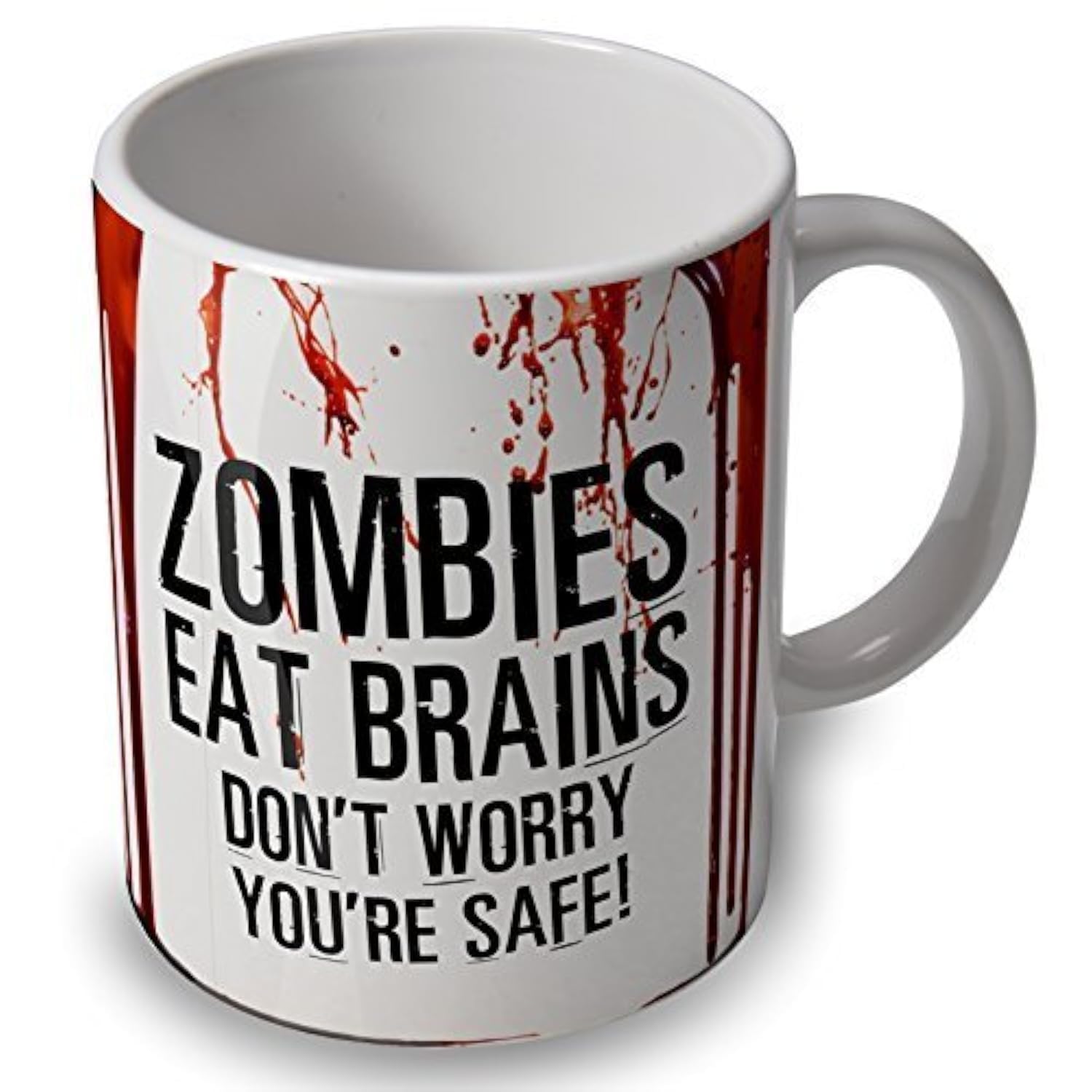 Zombie Mug - Zombies Eat Brains - Bloody Mug Cup