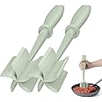 2Pcs Meat Chopper, Hamburger Grinder, Premium Heat Resistant Smasher for Ground Beef, Burger Grinder Nylon Potato Mix Tool-Green