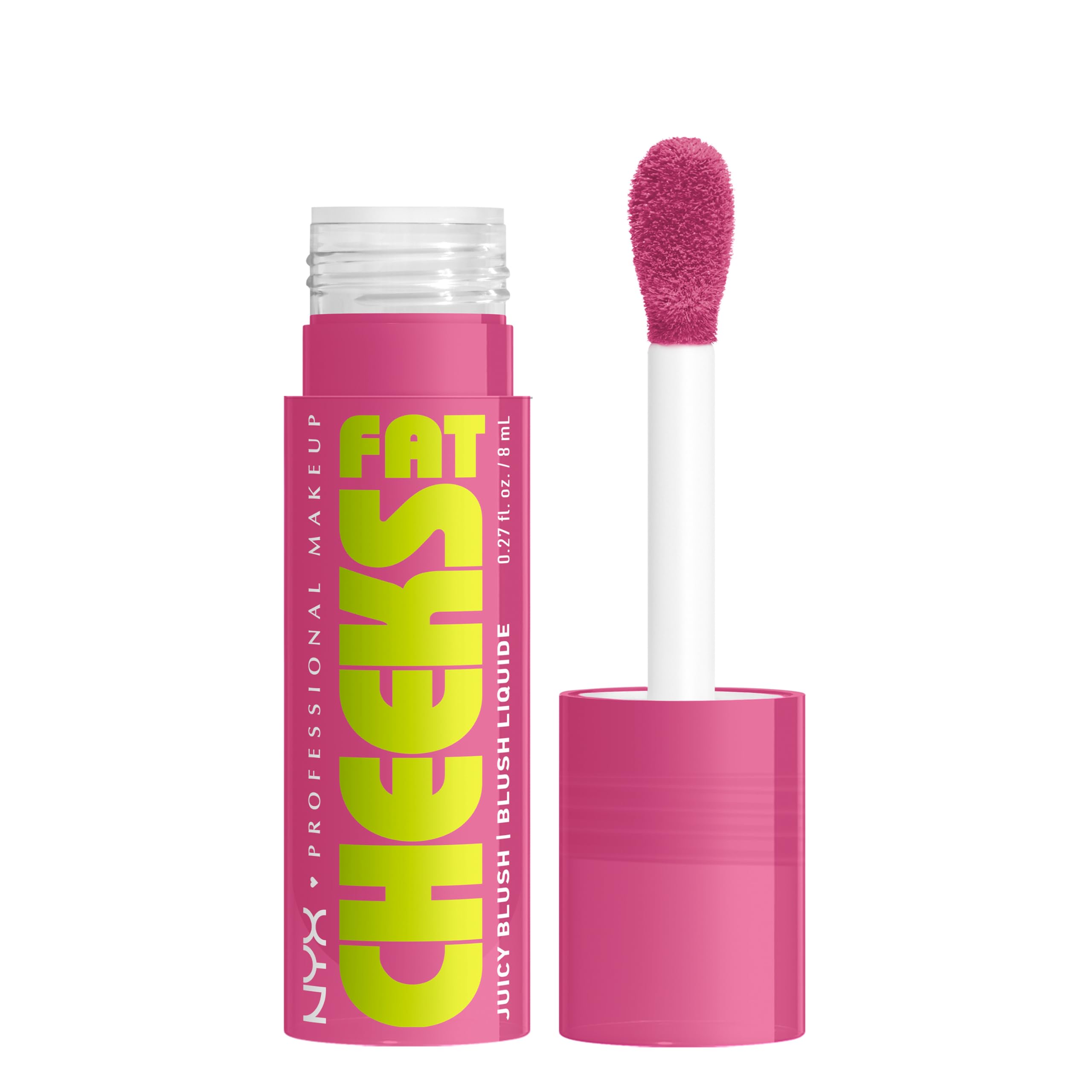 Photo 1 of NYX PROFESSIONAL MAKEUP Fat Cheeks Liquid Blush, Buildable, Dewy Blush with Long-Lasting 12HR Wear - Plum Pop (Soft Mauve)