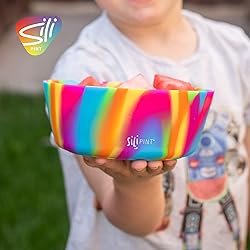 Silipint Squeeze-a-Bowl Silicone Bowl Set, Flexible