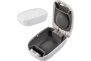 FDFuZhao Hearing Aid Case Hard Pocket Size, Cushioned Interior for 2 Hearing Aids, Hearing Aid Accessories, Waterproof Drop R