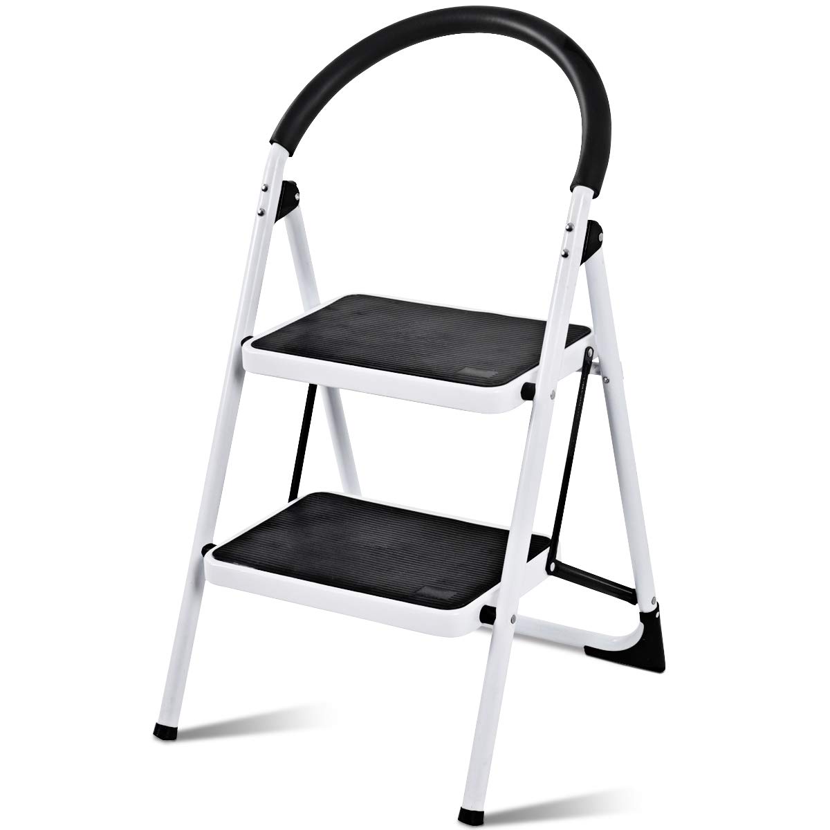 Which Is The Best Giantex 2 Step Ladder Folding Steel Work Platform Stool 330Lbs
