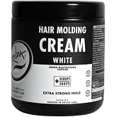 Rolda White Molding Hair Cream for Men - Curl-Defining Hair Styling Cream with Medium-Strong Hold, Natural Finish &amp; Medium Shine - Moisturizing &amp; Anti-Frizz Formula - Alcohol &amp; Paraben-Free (17.6 oz)