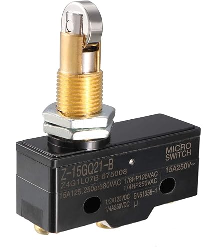 uxcell XZ-15GQ21-B SPDT NO+NC Panel Mount Roller Plunger Type