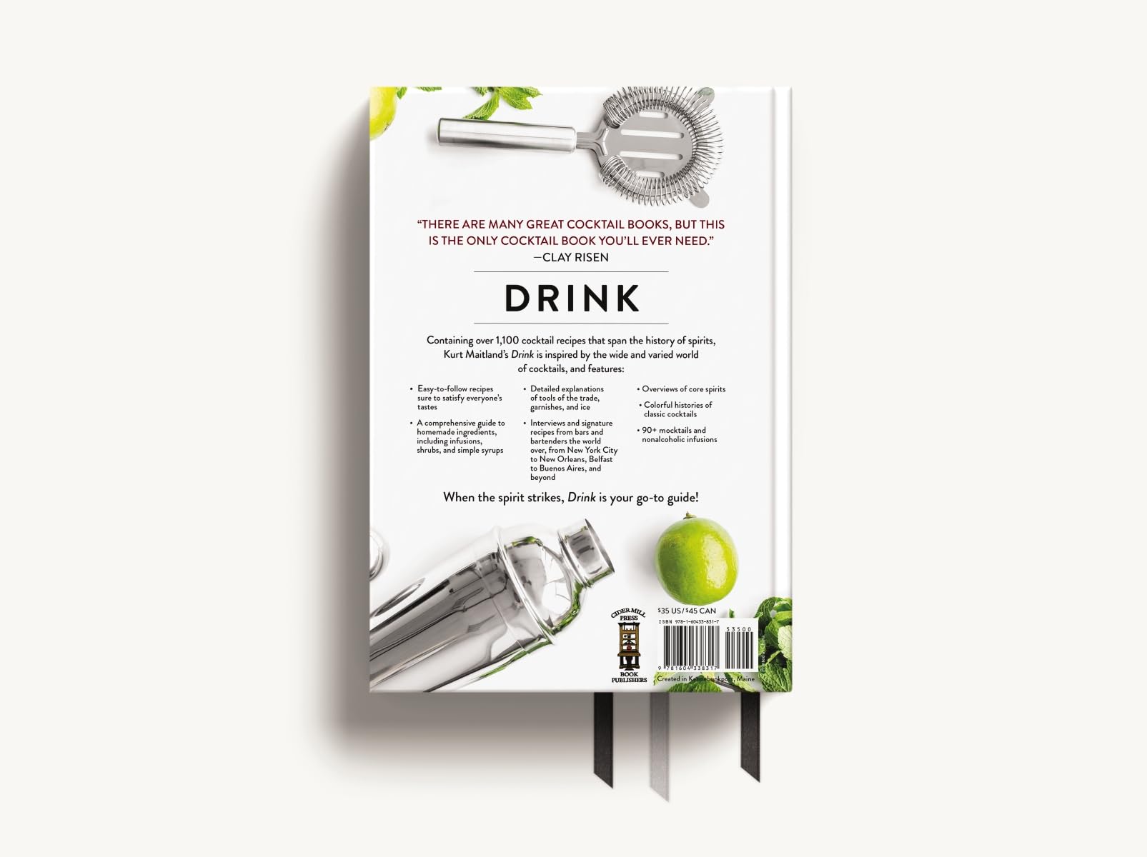 Drink: Featuring Over 1,100 Cocktail, Wine, and Spirits Recipes (Ultimate Cookbooks)