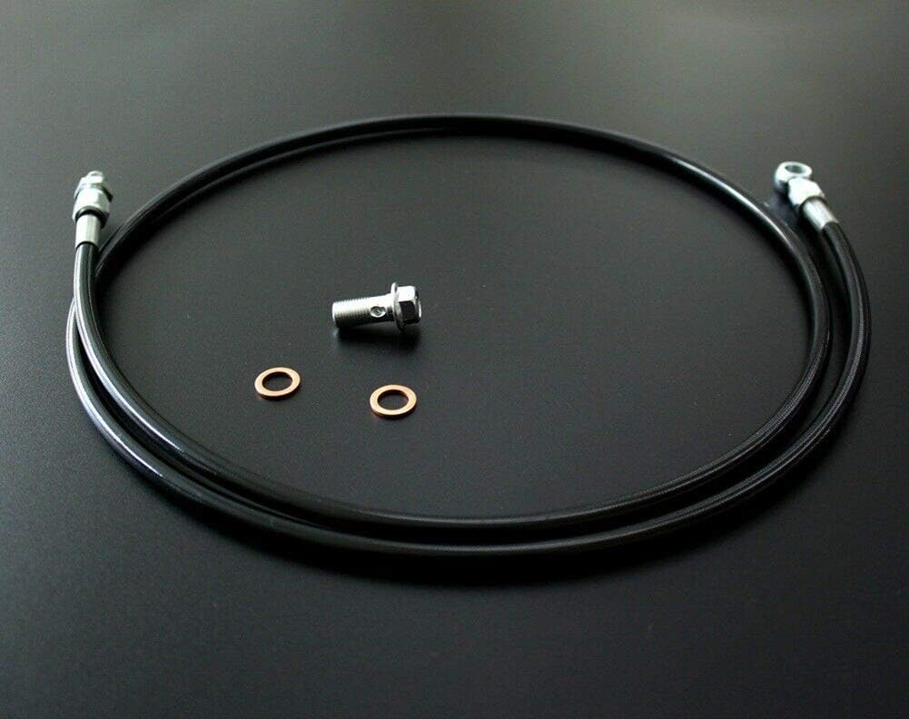 Clutch Line for Honda Civic 92-00 Acura Integra 94-01 Braided Stainless Steel Black