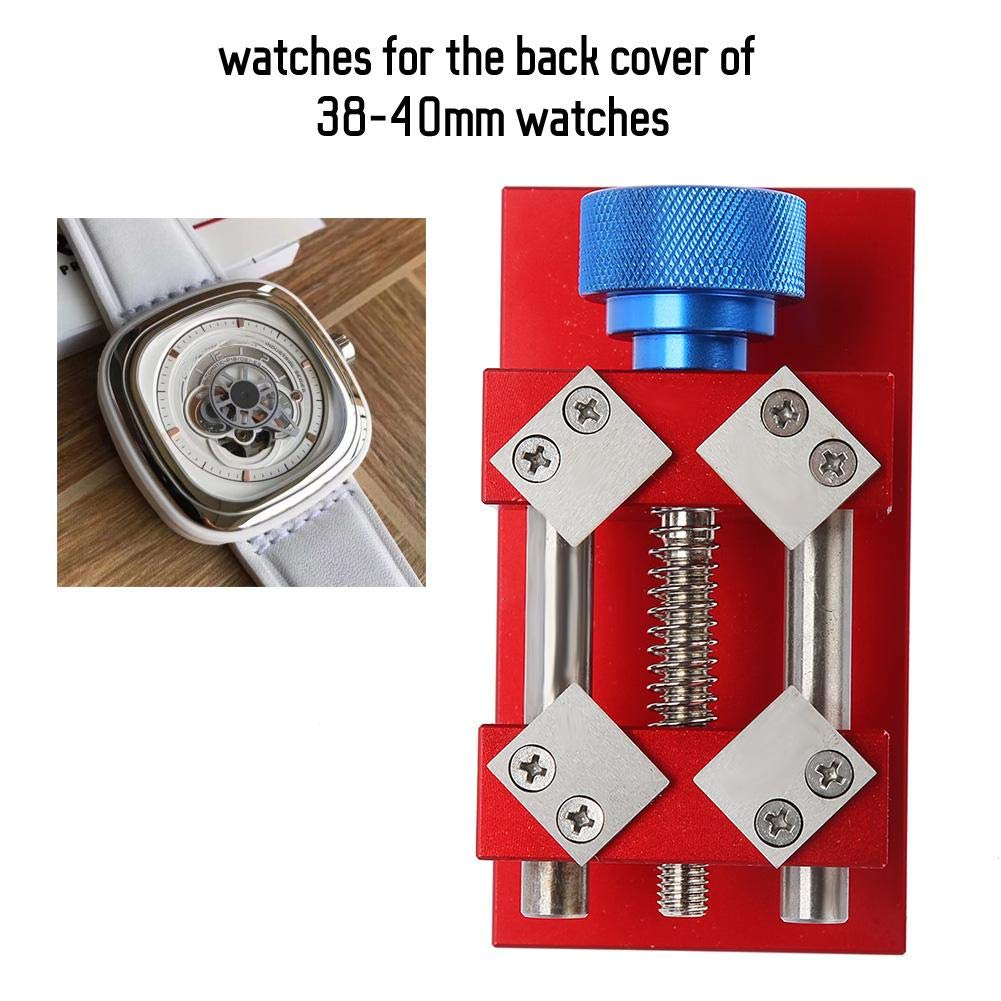 Red Watch Bezel Removal Tool, Professional Back Case Opener Workbench Watch Bezel Ring Remover Watchmaker Tool(Red): Beauty