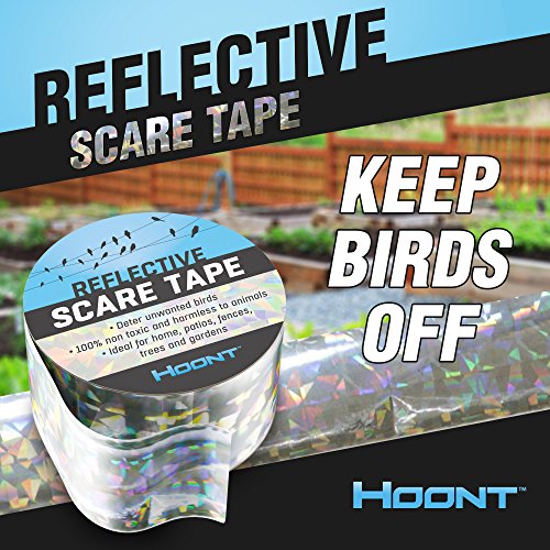 Hoont Bird Repellent and Deterrent Reflective Tape Double Sided