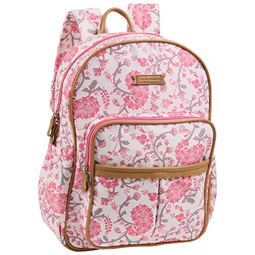 Laura Ashley Dome Backpack Diaper Bag, White, Paisly Buy Online in
