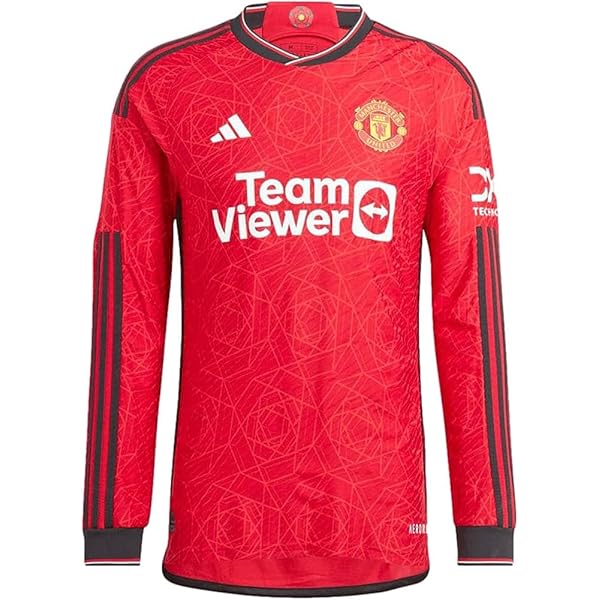Amazon.com: adidas Manchester United Authentic Long Sleeve Home