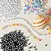 Vria Letter Beads，Alphabet Beads， Colorful Acrylic Beads，for Children's Handmade Toys，4 Styles Total 1000 Pieces (7mm)