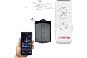 53T Smart Wi-Fi Ceiling Fan Remote Control Kit, 3 Fan Speed & Light Dimmer,Compatible with Alexa & Google Home Smart Life APP
