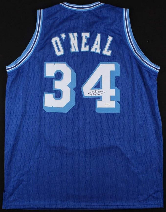 Shaquille O Neal Autographed Signed Los Angeles Lakers Throwback Jersey Jsa Coa 2000 Mvp At Amazon S Sports Collectibles Store