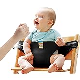 Lychee Baby High Chair Seat Harness Portable Dining Safety Seat with Strap, Baby Toddler Feeding Travel Easy Booster Adjustab
