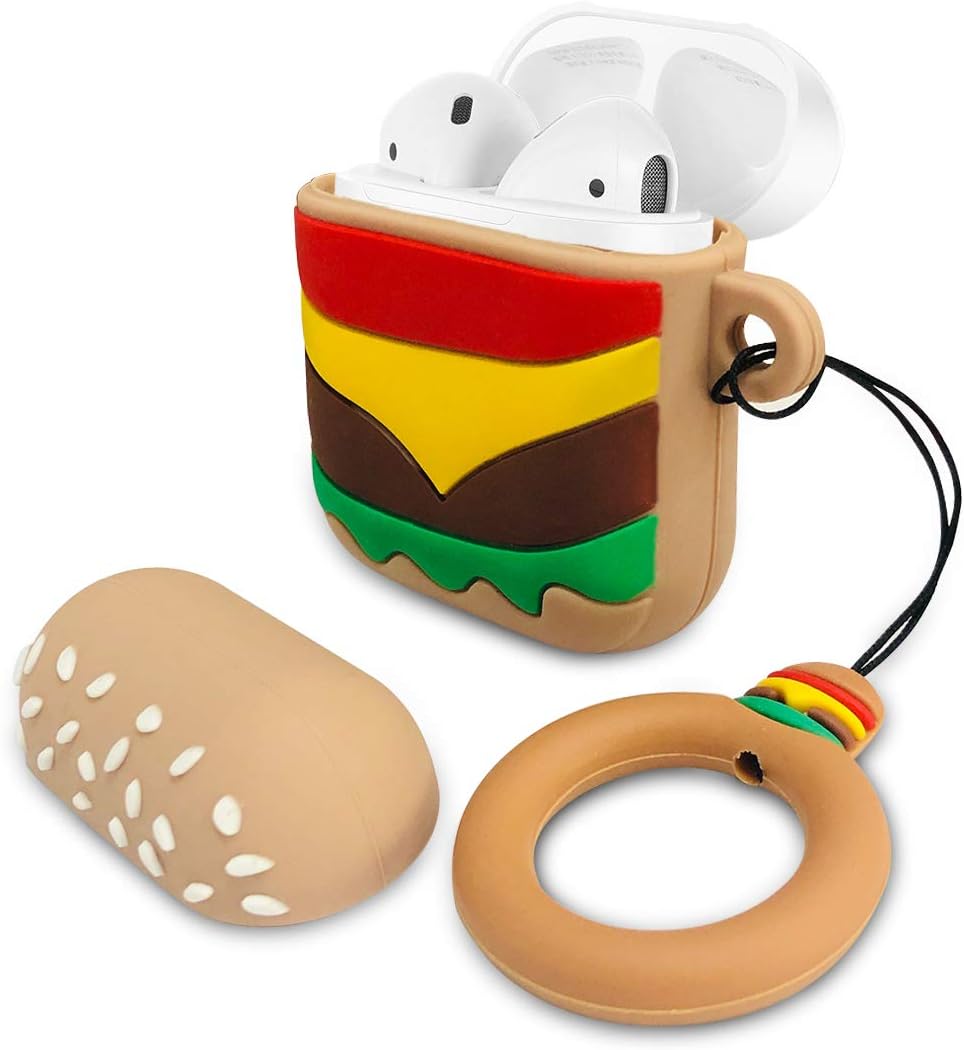 YDY Airpods Case AirPods Accessories Shockproof Portable & Protective Silicone Cover and Skin with Carabiner for Apple…