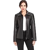 BGSD Women Tina Lambskin Leather Scuba Jacket (Also available in Plus Size & Petite)