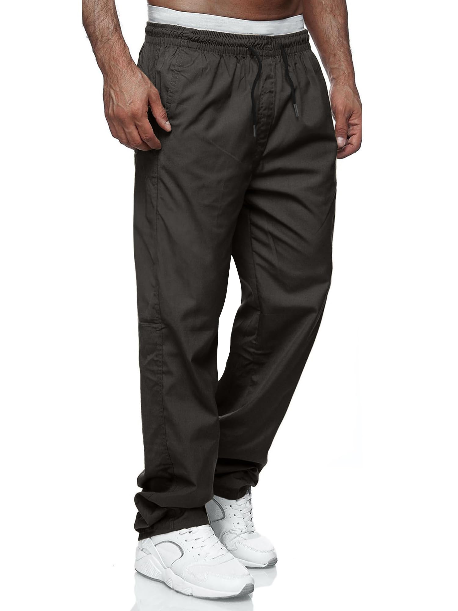 Comdecevis Mens Casual Baggy Cargo Pants Relaxed