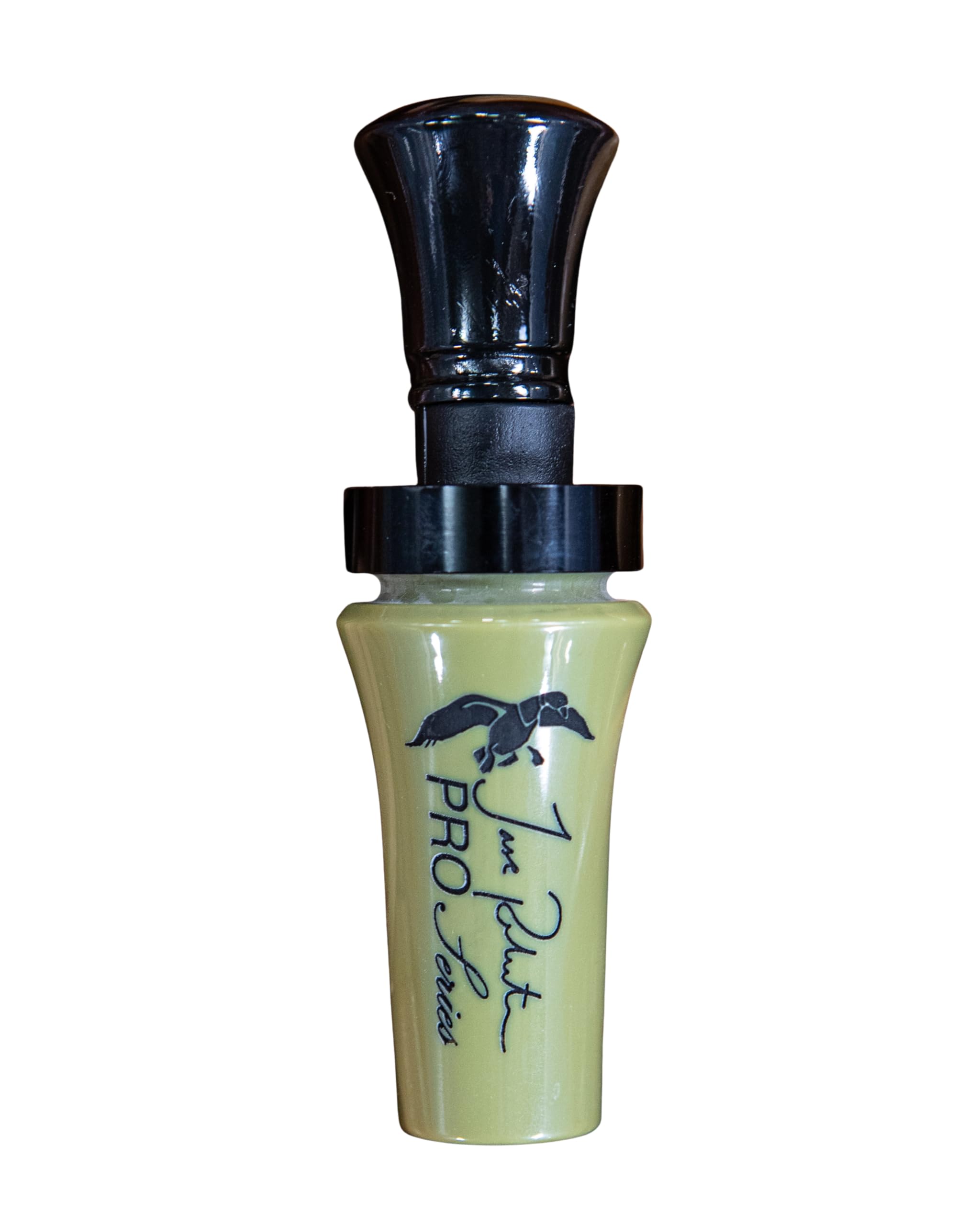 Duck Commander Jase Robertson Pro Series Duck Call - Easy Blowing, Double Reed Acrylic Duck Call for Duck Hunting Accessories - OD Green Acrylic