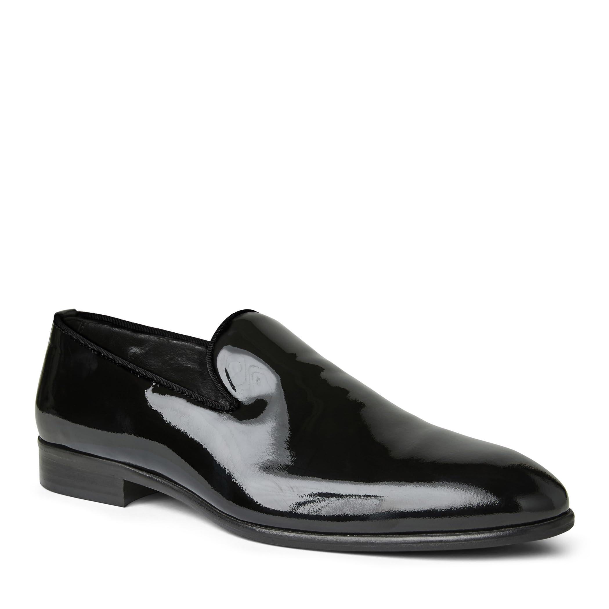 Photo 1 of Bruno Magli - Men's Danilo A-Line Smoking Slipper, Italian Leather Shoes with Slip-On Closure (Black Patent, 9.5 M)
