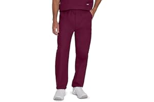 Landau Essentials Relaxed Fit 7-Pocket Elastic Cargo Scrub Pants for Men 8555