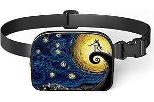 DEANFUN Fanny Packs for Women,Waterproof Belt Bag for Women - Fanny Pack with Adjustable Strap Crossbody Bags for Hiking Running Workout Travelling Cycling (Starry Night Printings)