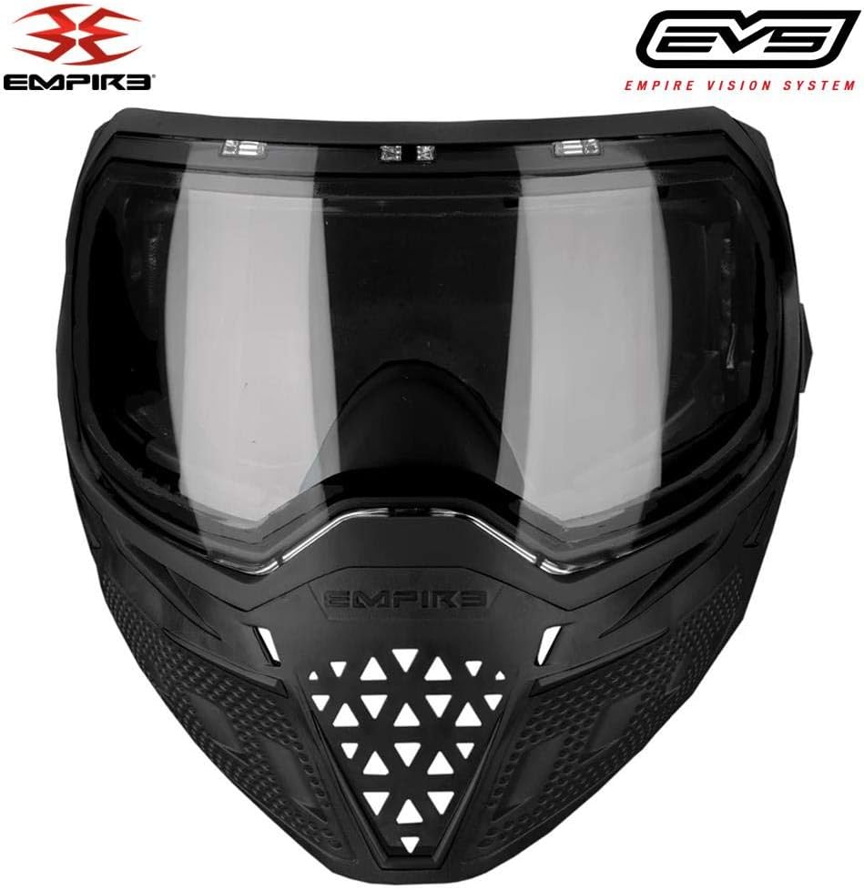 Empire EVS Paintball Mask/Goggle - 2 Thermal Lenses (Black/Black) : Sports & Outdoors